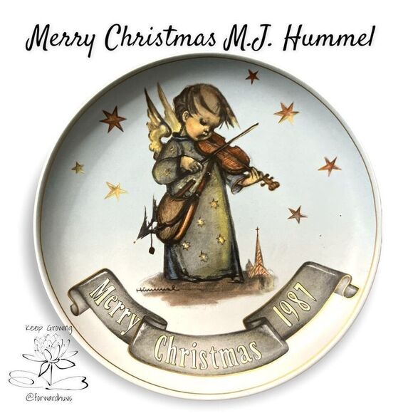 M.J. Hummel Christmas Plates 1987-1990 | 4 Plate Collection - Picture 4 of 12